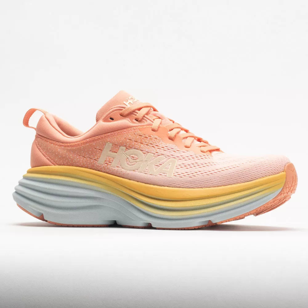 Hoka Bondi 8 Women's Shell Coral/Peach Parfait