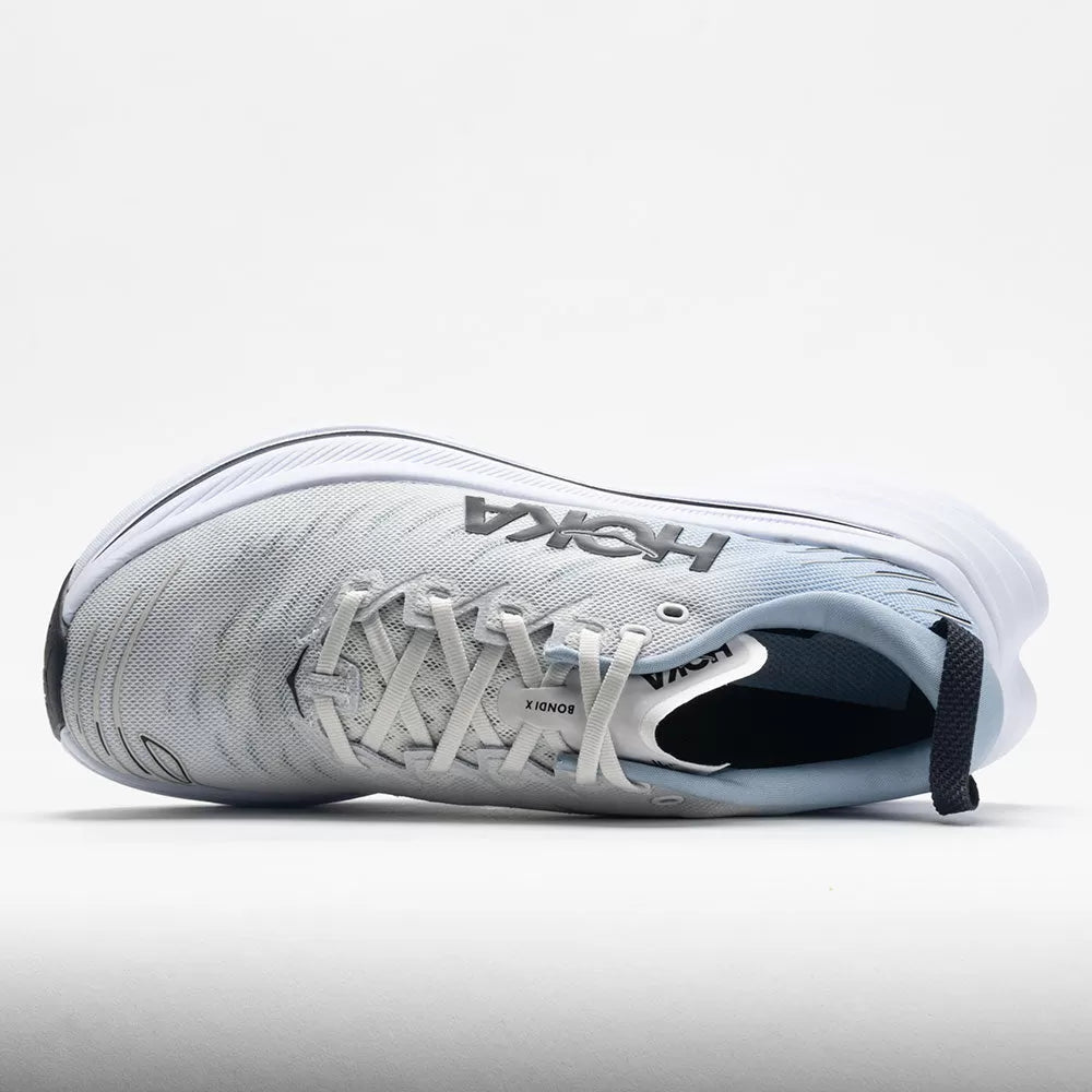 Hoka Bondi X Men's Blanc de Blanc/Blue Fog