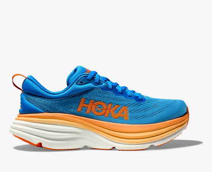 Hoka Bondi 8 Men's Coastal Sky/Vibrant Orange