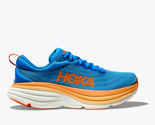 Hoka Bondi 8 Men's Coastal Sky/Vibrant Orange