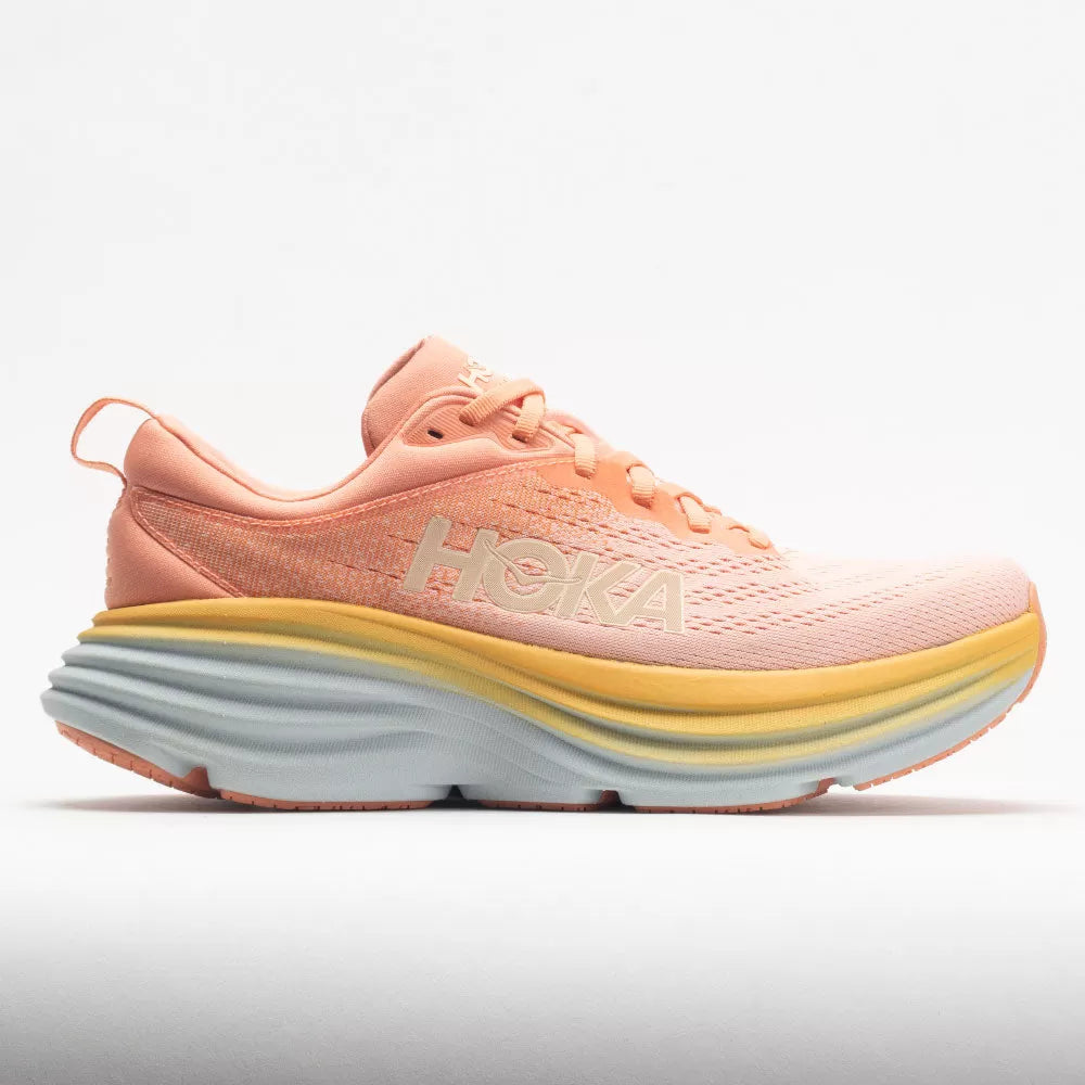 Hoka Bondi 8 Women's Shell Coral/Peach Parfait