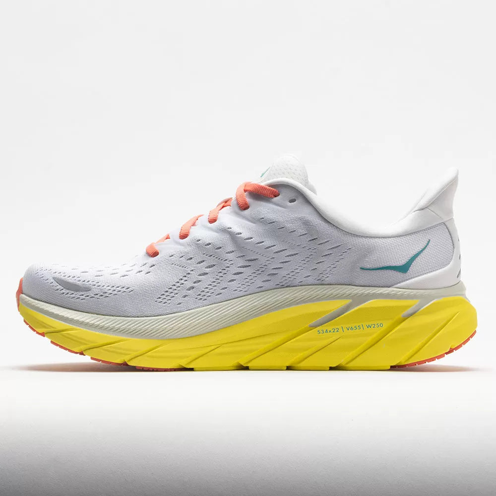 Hoka Clifton 8 Men's Blanc de Blanc/Illuminating